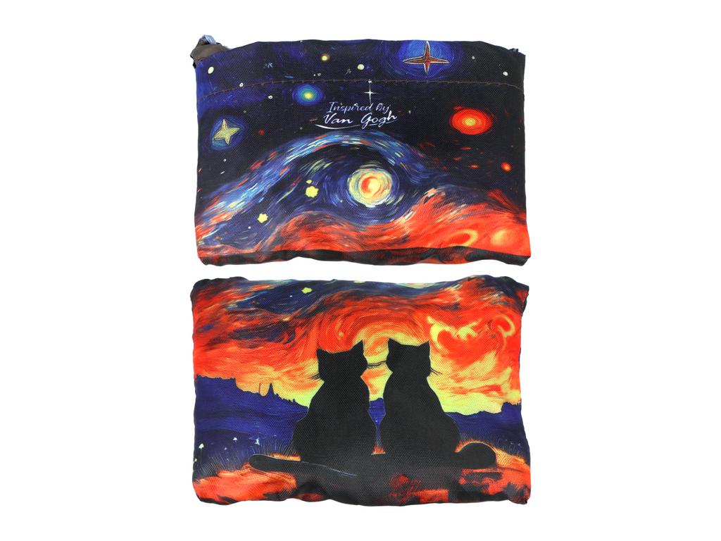Carmani, polyester, foldable shopping bag 40x70cm - inspired by VAN Gogh paintings