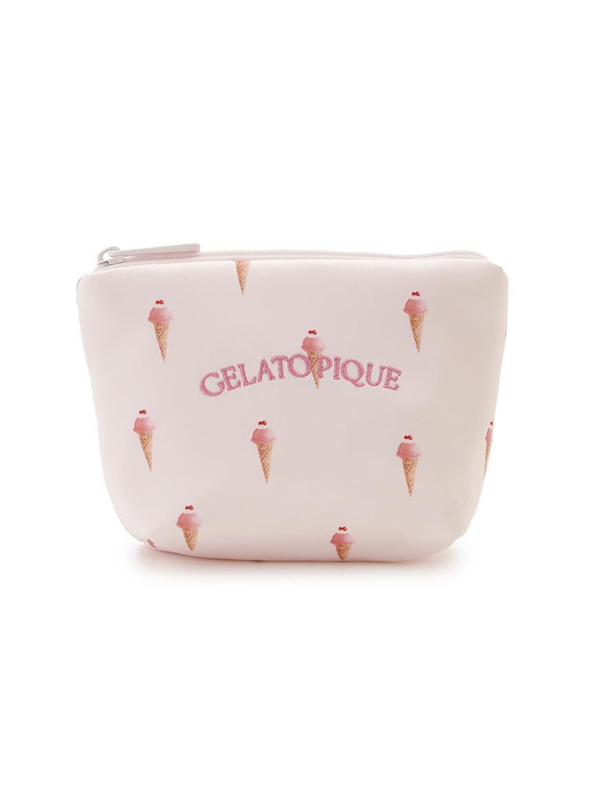 Тканевая косметичка с узором «Сорбет» PWGB262633 PNK F [Gelato Pique] Женская