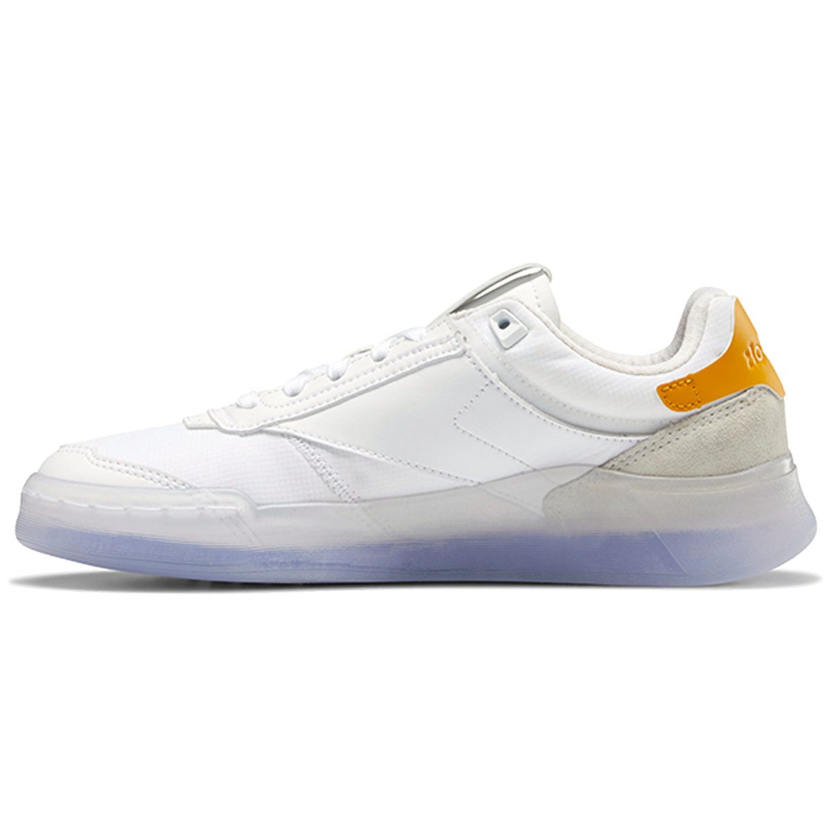 

Reebok Club C Legacy White Bright Ochre Women Sneakers Footwear-White Hyper-Purple GZ5531 37