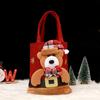Weihnachts Handtasche Cartoon Weihnachtsmann Schneemann Rentier Geschenktasche Große Kapazität Hohe Tragfähigkeit Frohe Weihnachten Deko Kinder Geschenk