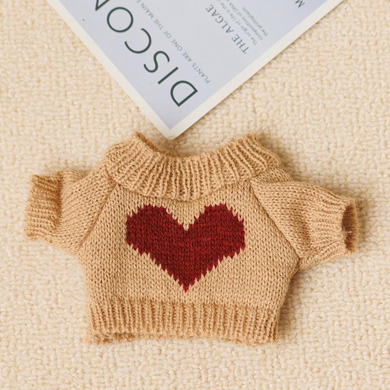 20cm Cotton Doll Accessories: Plush Dog Sweater, Scarf, Hat Set