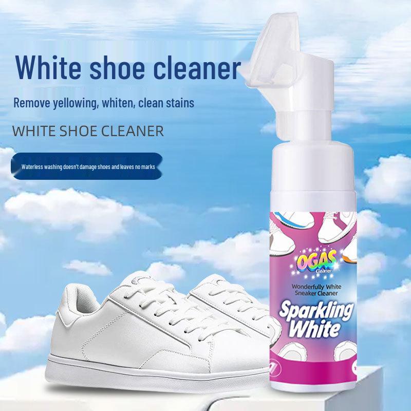 Weißer Sneaker Schaumreiniger: Fleckentferner & Aufheller ohne Waschen
