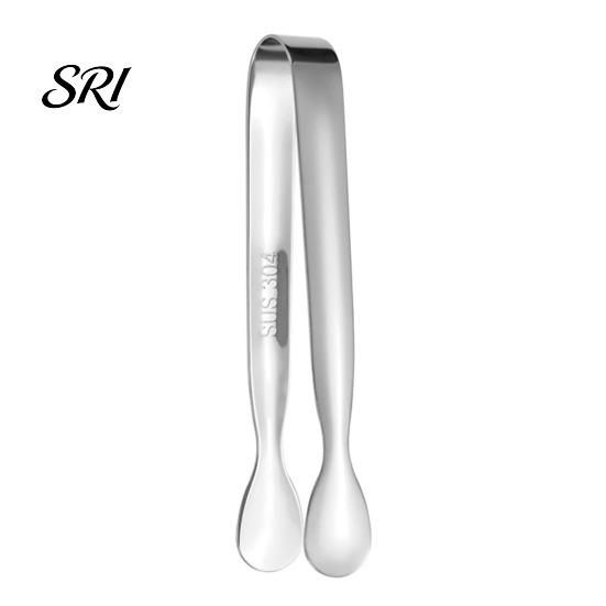 Rose Gold Ice Clip Clamp Stainless Steel Electroplated Tongs Durable Food Grade Rust-resistant for Bar Kitchen Sugar Cube Tong Set серебряный