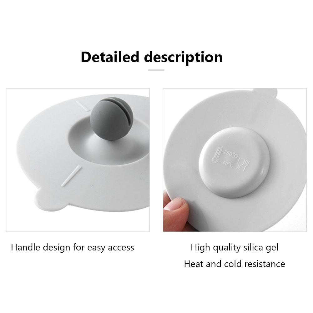 Cute Cup Cover Dustproof Silicone Glass Mugs Cap with Spoon Holder Airtight Seal Reusable Heat Resistant  for Glass Mugs