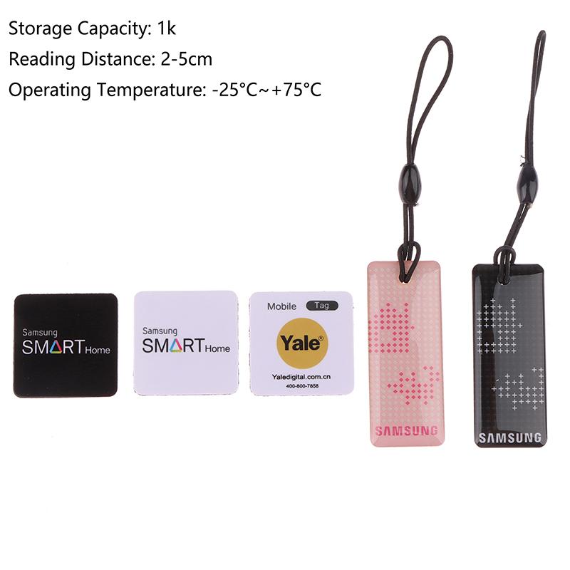 Fingerabdruck Türschloss Nfc Rf Aufkleber Elektronischer Schlüsselanhänger 13.56Mhz Ic Karte Smart Tags Schlüsselanhänger Zugangskontrolle