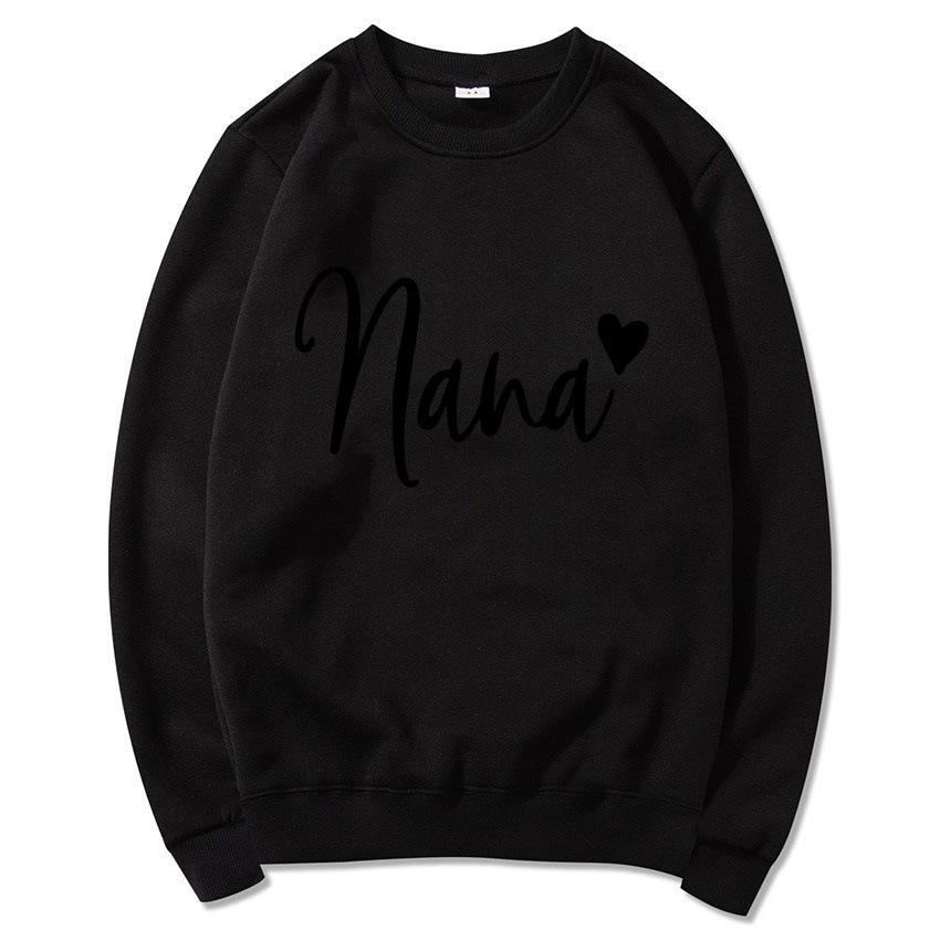 Women's Round Neck Heart Print Casual Hoodie