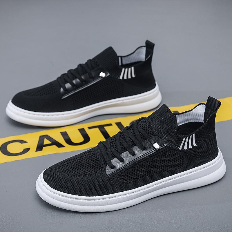 

2025 Shoes for Men High Quality Male Sneakers Breathable Fashion Gym Casual Light Walking Footwear Zapatillas Hombre 39 чёрный