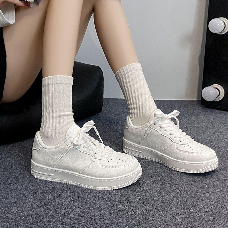Spring/Autumn Round Head Thick Bottom Anti Slip Casual Sports Shoes Fashion New Style Breathable Elegant Flat Shoes for Women