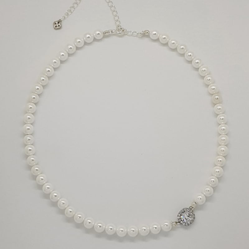TORTOISE [Silver925] Blenheim Cushion Pearl Necklace