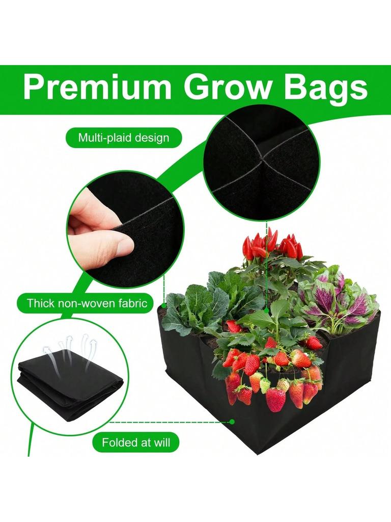Jardim Levantada Plantando Cama, Saco De Plantação De Vegetais, Quadrado Reutilizável, Grande Capacidade, Recipiente De Plantado