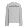 Herren Langarm T-Shirt Grafischer Buchstabenaufdruck Baumwolle Lässig Streetwear Rundhalsausschnitt Lockerer Schnitt 320g Schwergewicht