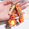 Pokemon Keychain Pikachu Anime Cute Action Figure Cartoon Fashion Charmander Psyduck Doll Keyring Car Bag Ornaments Kid Gifts