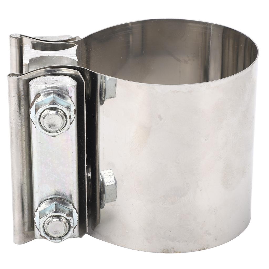 2.75 Inch Exhaust Clamp Stable Fixing Stainless Steel Sturdy Durable Exhaust Pipe Clamp Universal
