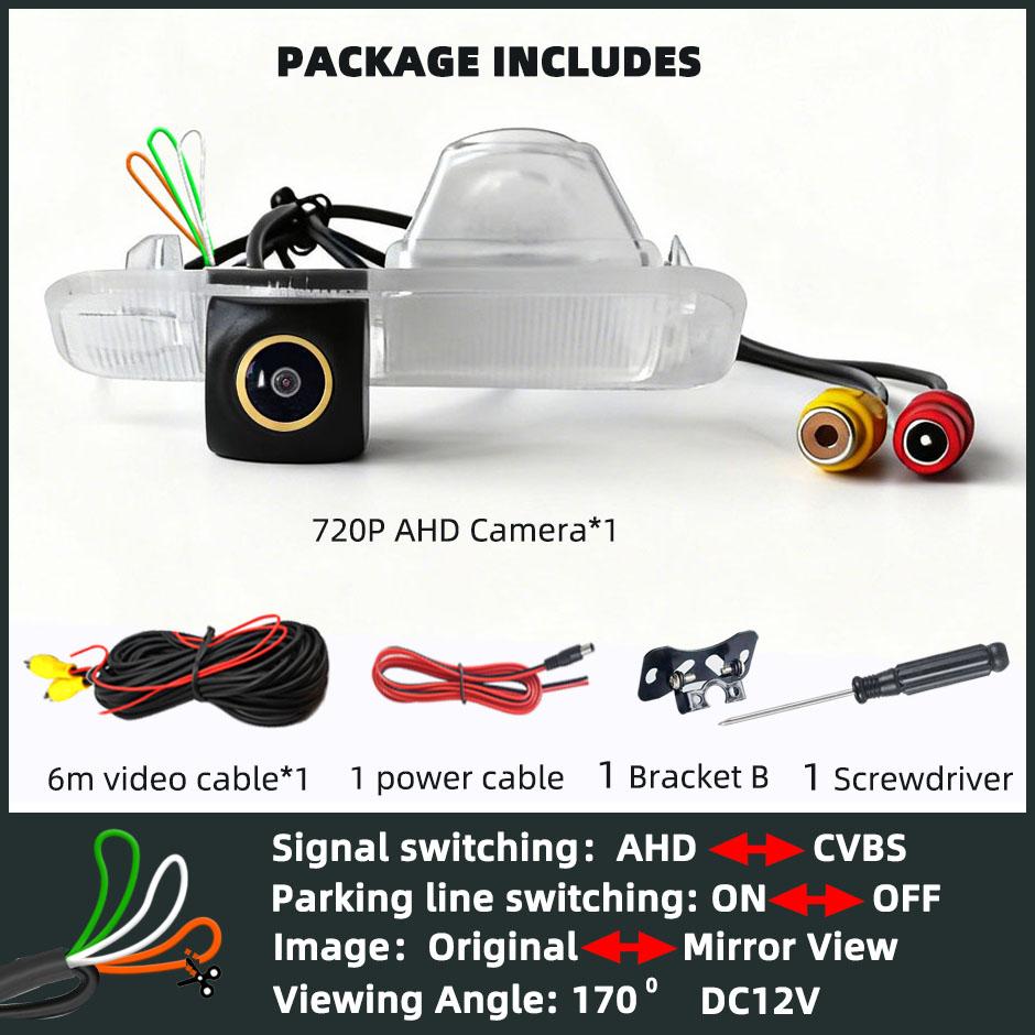 

HD Backup Camera Rear View Reverse 170° AHD1080P/720P Cam Parking Safety Fits Kia Rio 2 3 JB UB QB K2 Pride