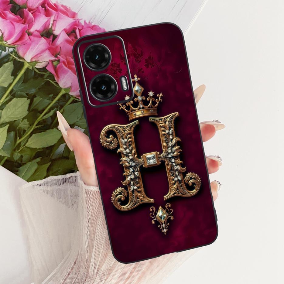 For Motorola Moto G35 Case Moto G55 G85 5G Cute Letters Cover Soft TPU Phone Case For Motorola G85 G 35 55 MotoG55 MotoG85 Shell