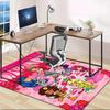 1pc Strawberry Princess5 Design Area Rug - Non-Slip, Soft & Cozy Floor Mat for Living Room, Bedroom, Office - Indoor/Outdoor Decorative Carpet