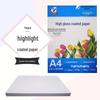 A4/A3 High Gloss and Glossy Inkjet Photo Paper in 115g, 135g, 160g, 180g, 200g Single-Sided Coated Options