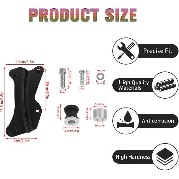 CHIFUN 4 Point Docking Hardware Kit Quick Release Backrest Luggage Rack Mounting Spools Compatible with Harley Touring 2014-2023 Road Glide Road King