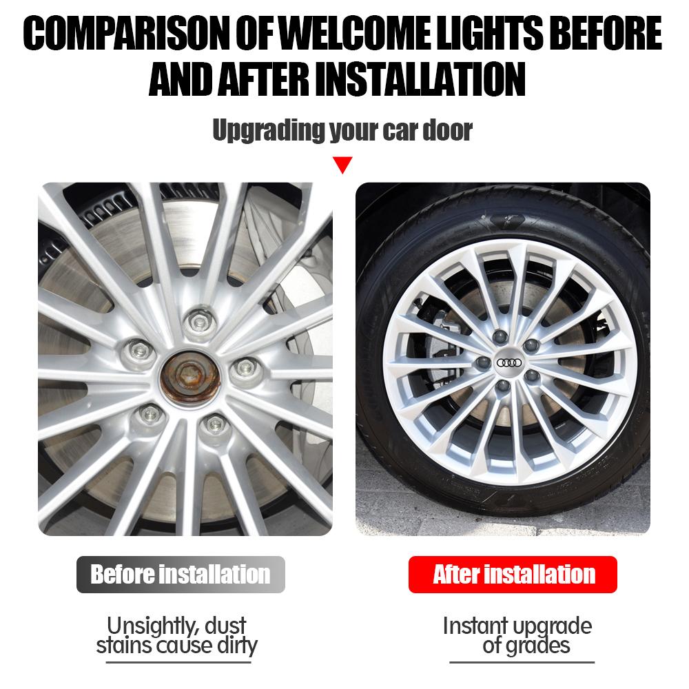 For Audi A4 4Pcs Car Wheel Hub Caps Auto Emblem Tyre Center Covers Accessories For Audi A1 A2 A3 A4 A5 A6 A7 A8 S Quyttro Sline RS Q2 Q3 TT