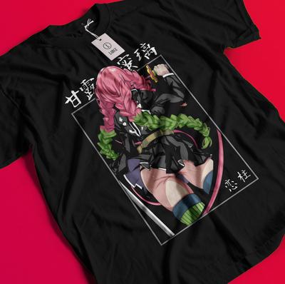 Demon Slayer Shirt Mitsuri Kanroji Tshirt Zenitsu T-Shirt Muzan Tanjiro Doma Tee BB1406