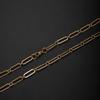 Stainless Steel Rectangular Wire Cross Chain Necklace – European & American Fashion, Light Luxury.