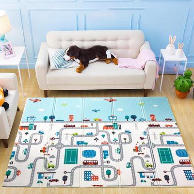 Foldable Children's Cartoon Foam Crawling Mat - Thickened XPE Floor Mat for Playtime