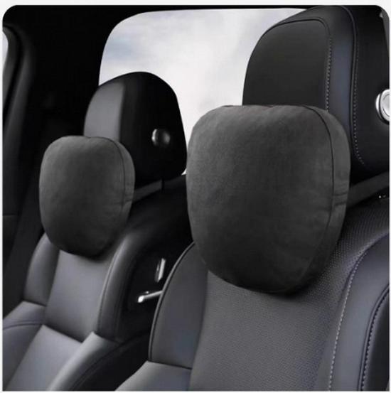 

Комплект замшевых подушек для поясничной и шейной поддержки в автомобиль - Дышащие, перфорированные подушки-подголовники и спинки