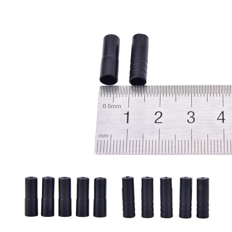 100Pc 4/5Mm Bike Bicycle Plastic Speed Chaning Brake Cable Wire Tips Caps Crimps
