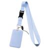 Pure Color Credential Holder Lanyard For Keys Neck Strap Id Card Badge Holder Key Chain Key Rings Accessories Christmas Holiday Gifts
