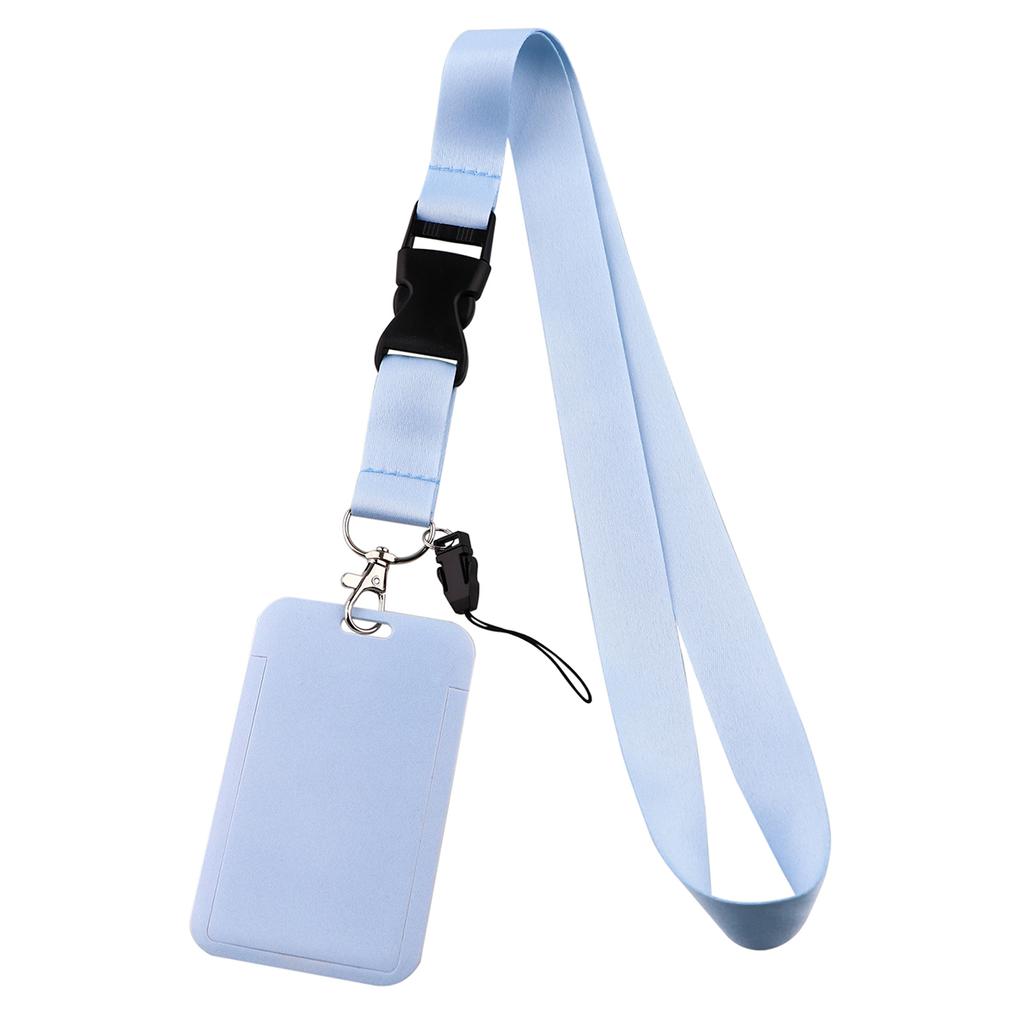Pure Color Credential Holder Lanyard For Keys Neck Strap Id Card Badge Holder Key Chain Key Rings Accessories Christmas Holiday Gifts