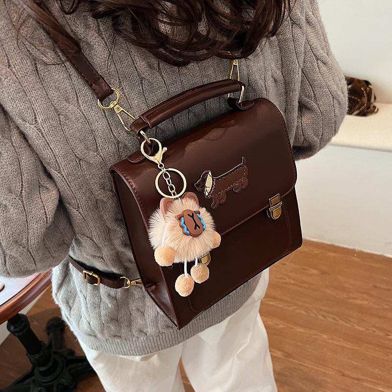 

Винтажный рюкзак высокого класса, женский модный рюкзак, дизайнерская школьная сумка, студенческая дорожная сумка темно-коричневого