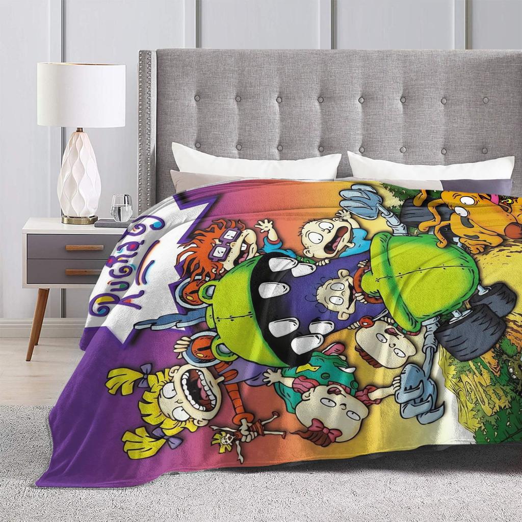 Rugrats Chuckie Finster  Blankets Quality Warm Soft  Bedding Throws Winter Camping Couch Chair Sofa Bed Aesthetic Bedspread
