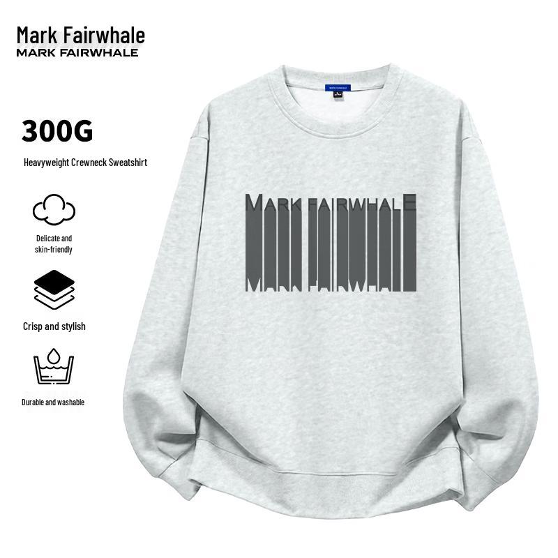 MARK FAIRWHALE Men's Loose Fit Crewneck Sweatshirt