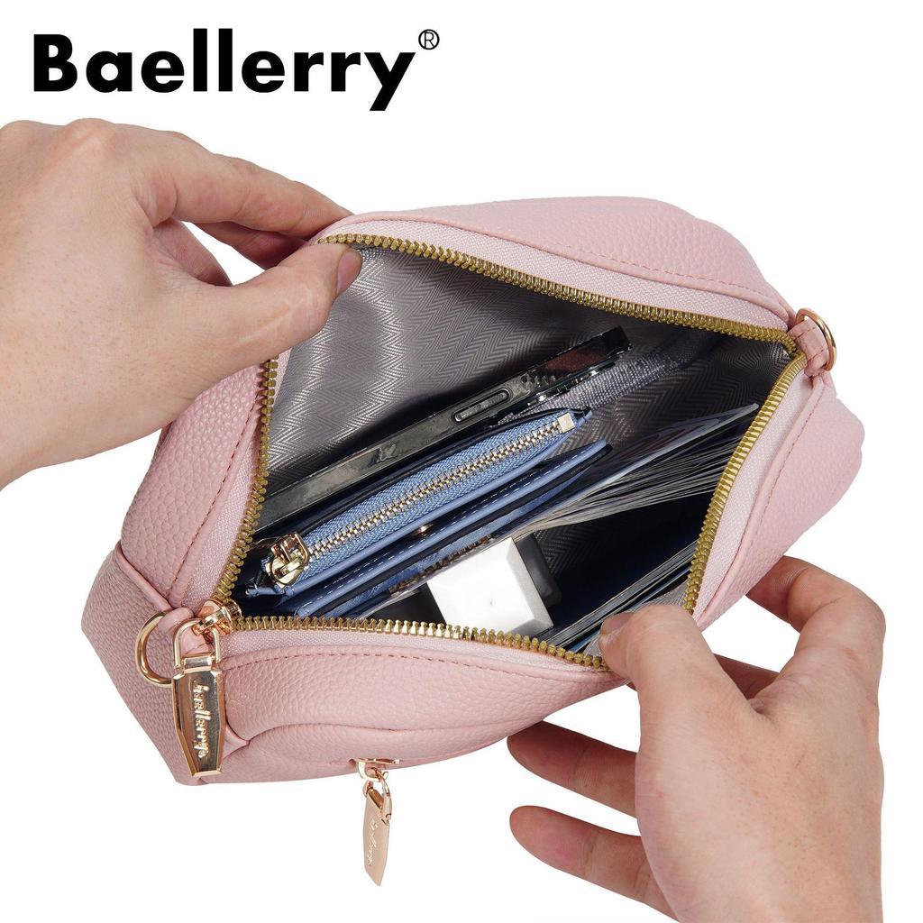 Damska torba crossbody o dużej pojemności - Wzór liczi, Jednolity kolor, Wszechstronna mini torebka na telefon