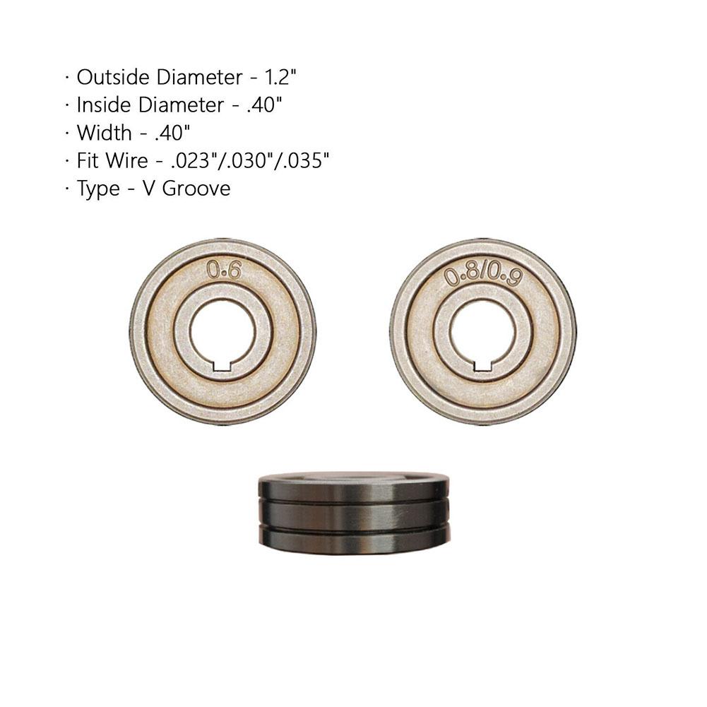 For MIG Welder Drive Roll Replacement 0 023 0 030 0 035 0 045 Knurled V U Groove Wire Feed for Clarke SIP Compatibility