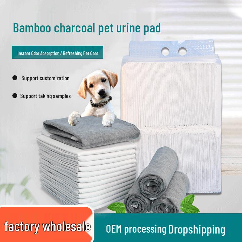 Pet Urine Pads: Thick Bamboo Charcoal, Absorbent Disposable Diapers for Cats & Dogs
