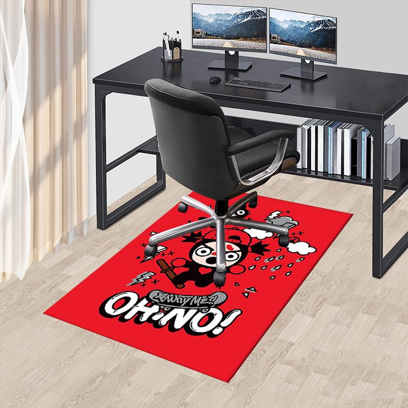 

Pucca Office Chair Mat: Cute Cartoon Character Rug for Home Decor, Office Carpet Gift Suitable for Bedroom, Living Room, Various Rooms 60cm by 90cm