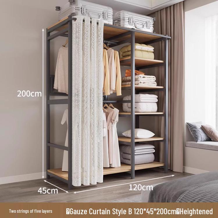 Vertical Metal Corner Coat Rack for Bedroom or Entrance
