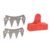 2Pcs Sheep Shears Replacement Blade 4 Teeth Precise Cutting Efficient Stainless Steel Wool Clipper Blade for Alpacas