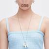 Heart Teddy Dog Pendant Long Necklace: Childlike & Versatile Spring/Summer Design for Women
