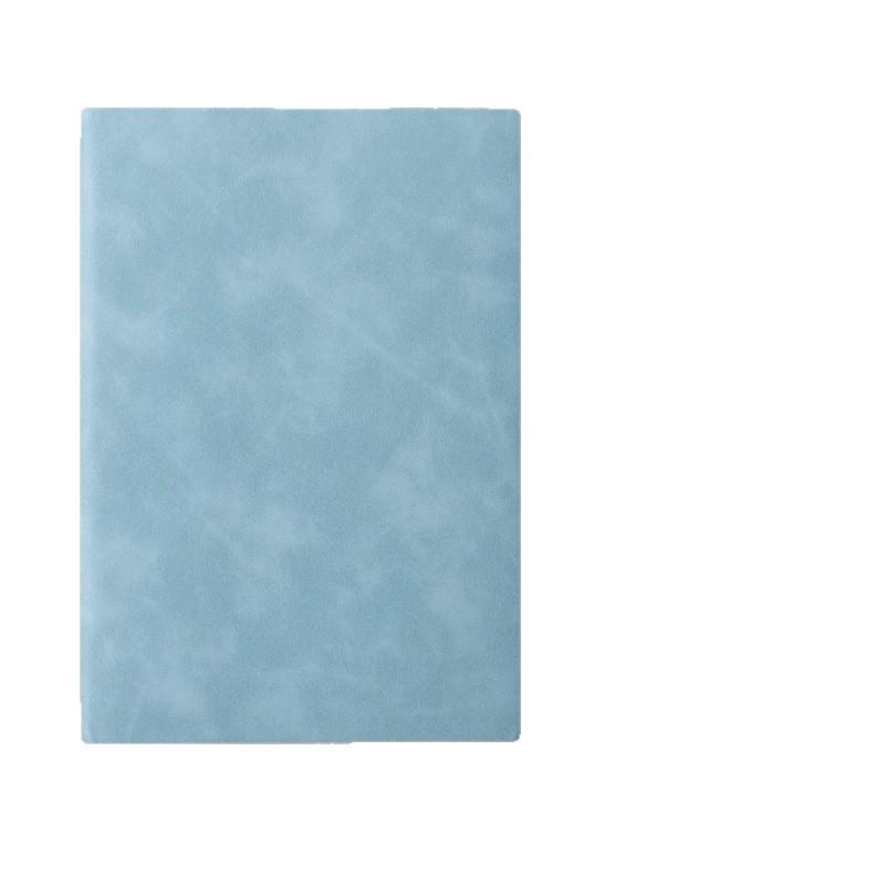 A5 Soft Leather Suede Notebook with Custom Logo - Simple B5 Business Meeting Journal, Large Thick Diary