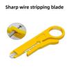 3pcs black/blue/yellow portable wire stripping pliers small wire stripping knife wire cutting tool network cable crimping pliers