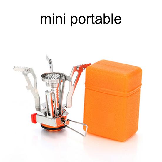 Portable Stove Retractable Feet Design High-Power Durable High Temperature Resistant Strong Load Bearing Fire Heater Blue Flame Outdoor Folding Mini