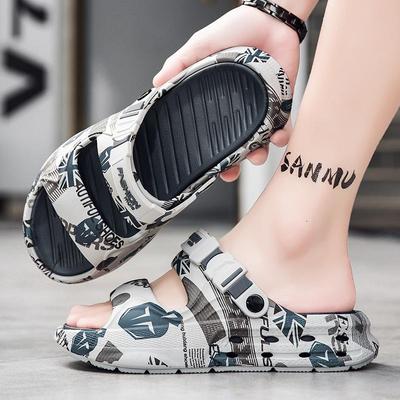 2026 Summer Men's Thick-Soled Non-Slip Slippers for Driving and Beach