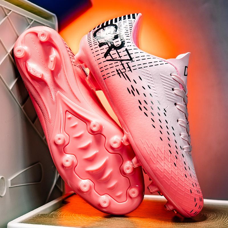 Professional Soccer Shoes Men Outdoor Low-Top Sports Football Boots Boots Ag/Fg Long Spikes Artificial Grass Training