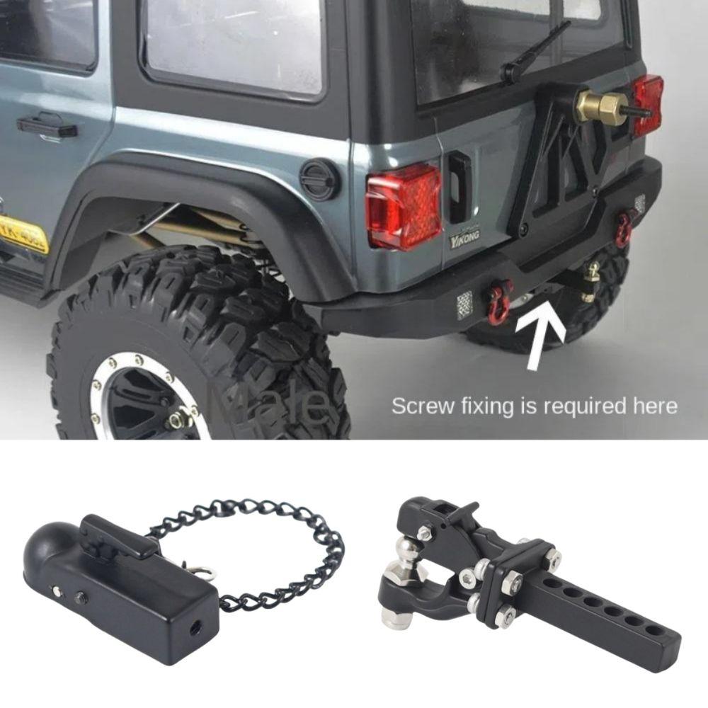 1/10 RC Tow Hitch Mount Metal RC Car Parts Trailer Hook for SCX10 II TRX4 D90 TF2 CFX RGT EX86190