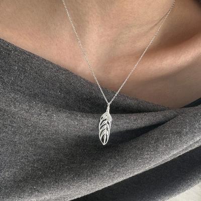 Mosxe [925silver] Leaf Necklace