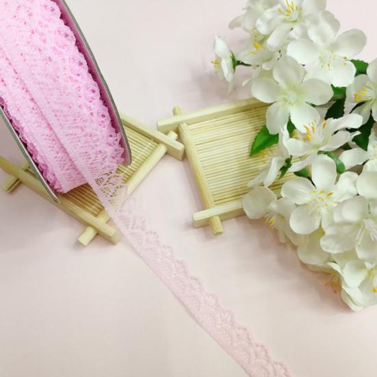 10 Yards Lace Ribbon 15mm Wide Trim DIY Fabric Wedding Decorative Sewing Rope