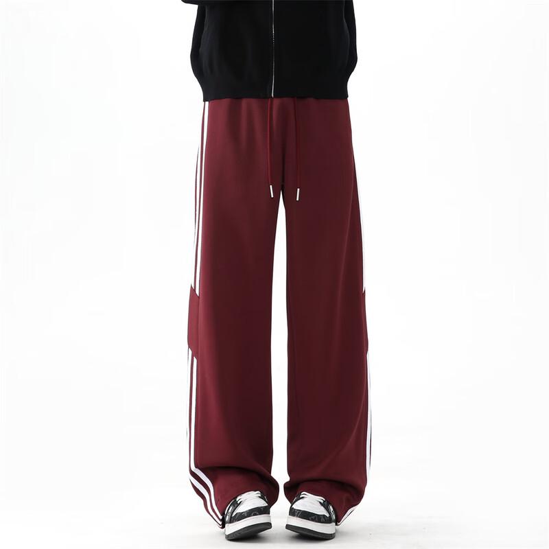 Herren Locker Geschnittene Weitbeinige Gerade Lässige Sporthose