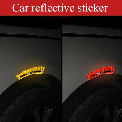 Practical Glossy Reflective Sun-resistant Car Fender Protector Wheel Arch Mouldings Sticker Wheel Eyebrow Sticker Decorative